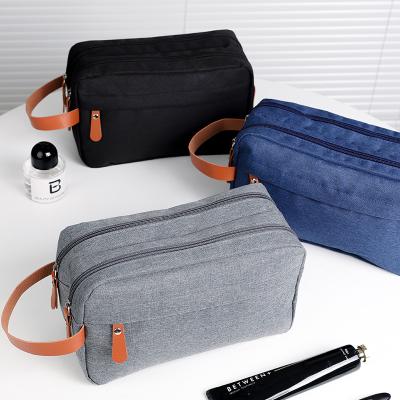 China Luxury Custom Logo Laundry Travel Waterproof Compartment Wash Bag Makeup Cosmetic Toiletry Women Washing Powder Packaging Beauty Pouch for sale