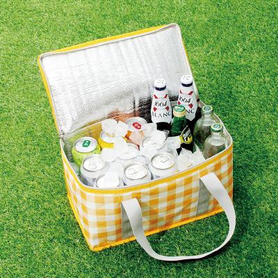 China Folding Large capacity folding picnic zipper cooler bag warm or cold food factory custom outdoor cooler basket for sale