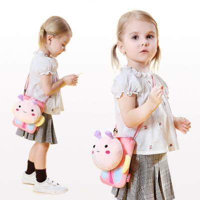 China Waterproof Fashion cute children square sling shoulder bag cartoon small animal canvas crossbody bag for sale