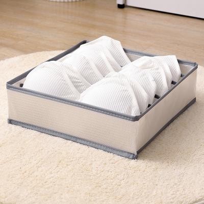 China Folding Packing Organizer Bra Underwear Storage Bag Foldable Clothing Storage for sale