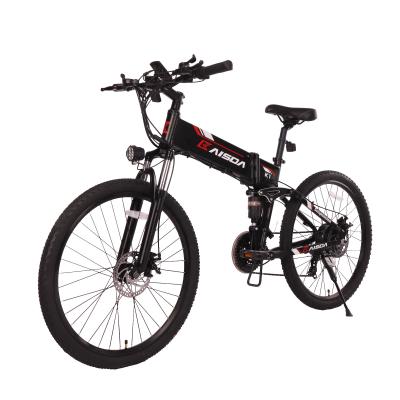 China EU Warehouse Aluminum Alloy Folding Electric Bike 26 Inch Fat Tire Foldable Ebike Bicycle for sale