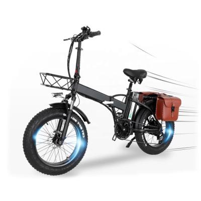 China Aluminum Alloy Folding Aluminum Alloy Ebike Fat Tire Bicycle Lithium Battery Electric Bike for sale