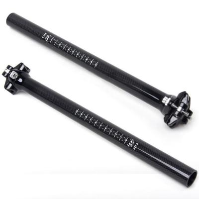 China Lightweight Carbon Fiber Mountain Bike Bicycle Seatpost 25.4mm 27.2mm 30.8mm 31.6mm for sale