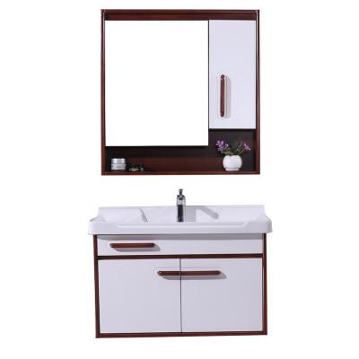 China Automatic Operation Solid Wood Bathroom Vanities  Wall Mounted Bathroom Cabinet for sale