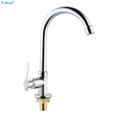 China Rotary Single Cold Kitchen Tap Faucet Basin Alloy Single Hole  Cold Water Faucet for sale