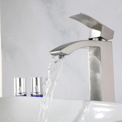 China Bathroom  Basin Thermostatic Faucets Stainless Steel Blackened Surface Treatment for sale