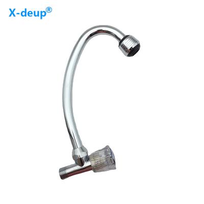 China Popular Modern Commercial Basin Taps Kitchen Chrome Plating Cold Water for sale