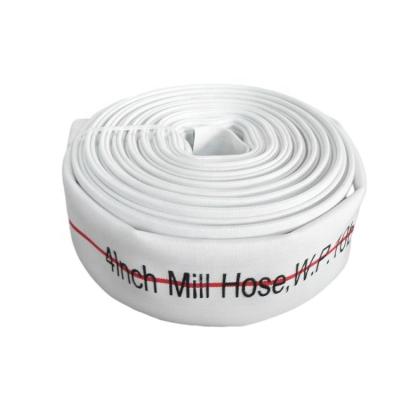 China Industry Length 100mm Collapsible Mill Hose Good Quality Customizable Natural Rubber Lined Fire Hose for sale