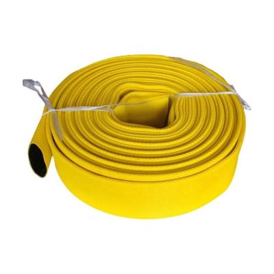 China Maritime Hot Selling Fire Fighting Flexible Epdm Practical Fire Lined Yellow Coated Fire Fighting Hose for sale