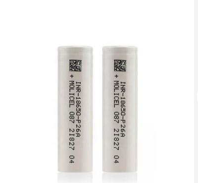 China Toys New 18650 Battery For Molicel INR18650-P26A 2600mAh Max Discharge 35A P26A 3.7V Li Ion Rechargeable Battery for sale