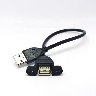 China COMPUTER USB 2.0 Male To Female Extension Cable With Screw 30cm/50cm/1m/1.5m for sale