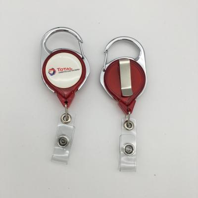 China Hot Sale Multiple Custom Plastic Reel Plastic Nurse Lanyard Name Id Card Magnetic Retractable Badge Holder for sale