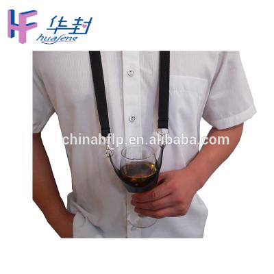 China Event Wine Glass Bottle Beer Holder Lanyard Wine Glass Lanyard for sale