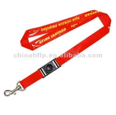 China Promotional Polyester 20mm Polyester Lanyard With Hook for sale