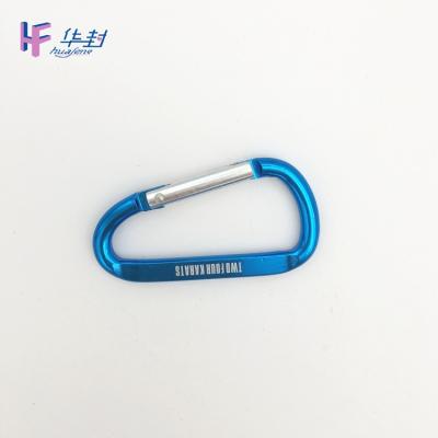 China Convenient Colored Swivel Safety Carabiner D Aluminum Hooks for sale