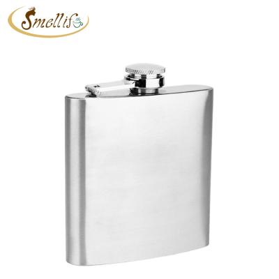 China Custom Whiskey 6oz 8oz Laser Engraved Stainless Steel Whiskey Liquor Hip Flask Jug Wine Jar Bottle for sale