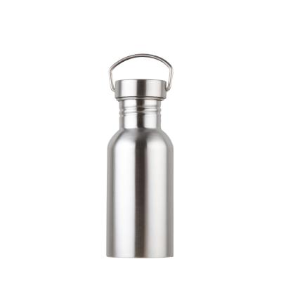 China Sustainable 24oz Stainless Steel Thermos Vacuum Water Bottle With Wooden Bamboo Lids for sale