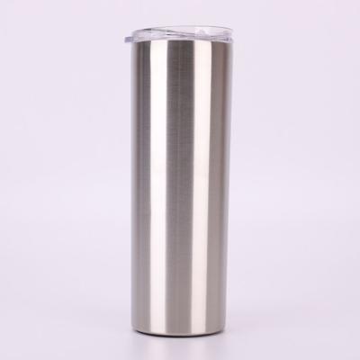 China Sustainable Wholesale 30 oz Stainless Steel Lean Tumbler with Straw and Slide Lids for sale