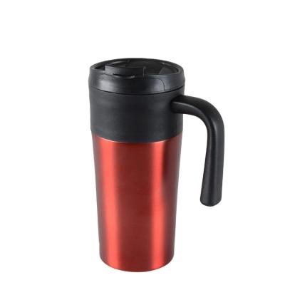 China Azuma Tazza Sapphire 16oz PP Plastic Thermal Mug Coffee Tea Travel Mug With Screw On Lid Coffee Mugs Green for sale