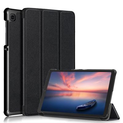 China Wholesale Retail Samsung Tab Leather A7 lite T220 T225 2021 Smart Flip Leather Cover Case For Solid Color Bracket Tablet for sale