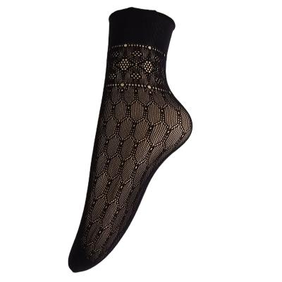 China Custom Cute Viable Women Ankle Socks Fashion Custom Logo Net Stockings for sale