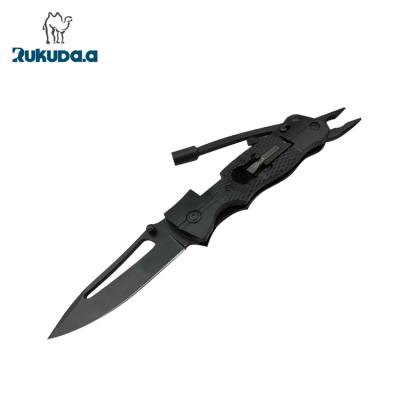 China Pocket Multi Functional Screwdriver Folding Initiator Fire Knife Survival Knife Multi Tool Knife for sale