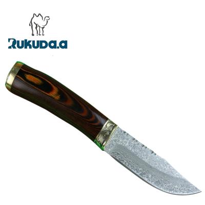 China Hunting Knife Fixed Blank Damascus Hunting Knife for sale