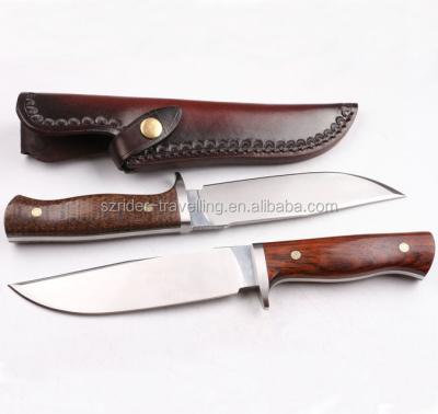 China OEM Damascus hunting knife hand made fixed blade camping knife military knife for sale