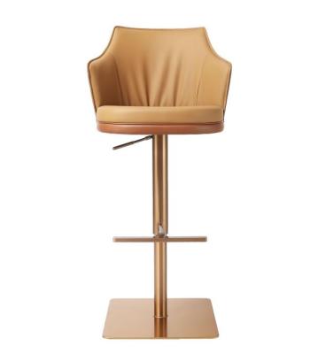 China Modern Bar Chair Rose Gold Chair (Height Adjustable) Height Adjustable Barstool for sale