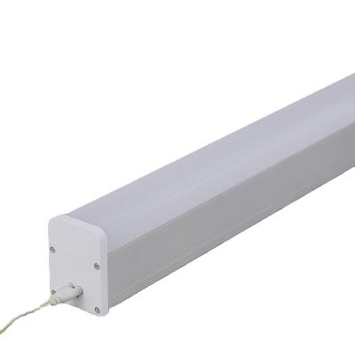 China Desktop High Power Led Spotlight Fixture 4ft 8ft Waterproof Led Hanging Linear Light Supermarket 20w 40w IP54 Led Linear Lamp for sale