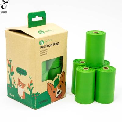 China 100% Astmd6400 En13432 Pet100 Compostable Biodegradable Cornstarch Dog Poop Bags You Can Rinse Compostable With Handles Dog Training Bag BPI for sale