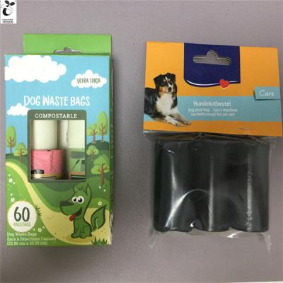 China 100% Compostable Easy Tear Off Custom Biodegradable Dog Poop Bag Bio Cassava Bag Unique Design Colorful Hot Sale PPE for sale