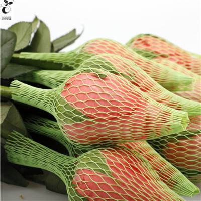 China 100% Compostable Corn Custom100% Organic Corn Brushes Compostable Guards Flower Bud Netting Saree Wrapping Low Price Red Rose Flower Bud Netting With for sale