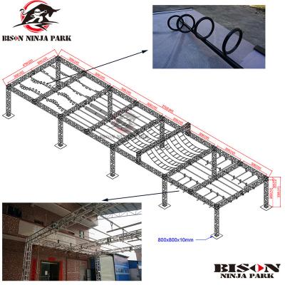 China Adult Course Exploring Obstacle Course Aluminum Truss Multi-Rings For Camp for sale