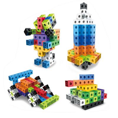 China DIY TOY Factory Custom Cube Builders Logo Math Link To Block To Stem Cube Children Educational Building Intellect Learning Brick Toys for sale