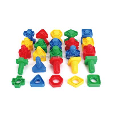 China Stem The DIY TOY HC059 Toy Nuts And Bolts Educational Building Toys Set Color Matching Play Activity Toys For 1-3 Years Old for sale