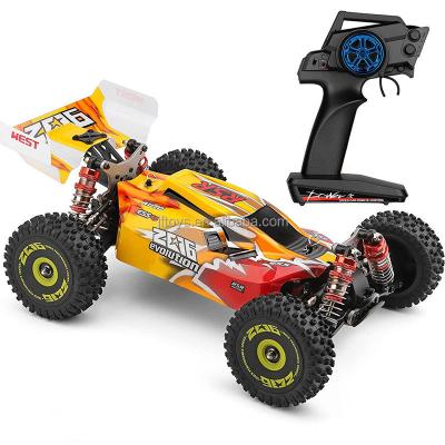 China Follow Me Wltoys 144001 Brushless 75KMH RC Car 144001 1:14 Max Speed ​​4WD Remote Control Buggy With Metal Chassis for sale