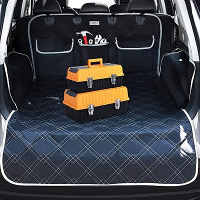 China Waterproof Oxford 3 Pockets Car Dog Hammock Waterproof Dog For Cars Back Trunk Dogs Car Truck Cover for sale