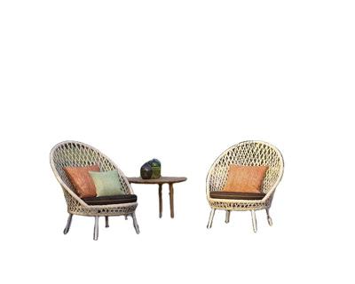 China EUROPEAN Walden New Design Rope Furniture Comfortable Club Weaving Armchair for sale