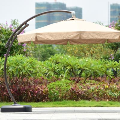 China DH-120 Columbo 4m*4m Large Modern Umbrella Parasol Aluminum Garden Patio Umbrellas for sale