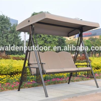 China Modern Garden Furniture 3 Seater Patio Swing / Outdoor Metal Garden Swing Canopy Swing (DH-204) for sale