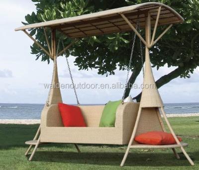 China Modern Polyethylene Outdoor Furniture Wicker Rattan Rocking Chair (DH-006) for sale