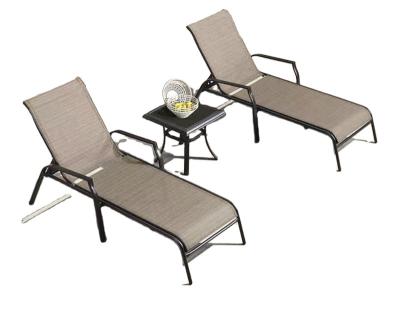 China Cheap Modern All Weather Outdoor Garden Sofa Chair Patio Poolside Lounge Convertible for sale