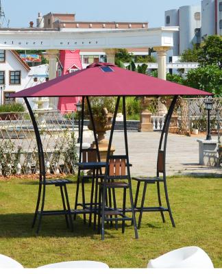 China Waterproof new aluminum outdoor square shaped gazebo summer umbrella for yard, restaurant, bar, cafe and etc. for sale