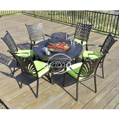 China Modern outdoor table and chair set for BBQ for sale