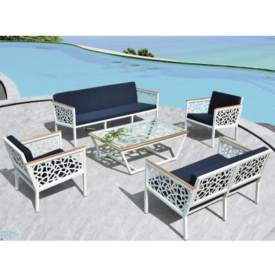 China Modern Aluminum Sofa Garden Furniture Set Outdoor Sofa Set for sale