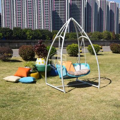 China Comfortable& Outdoor Garden Terrance Patio Villa Balcony Rattan Cane Wicker Hanging Swing Chair Original Leisure Design for sale