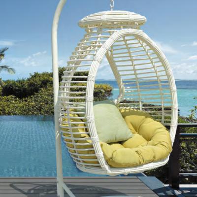 China Uland Modern Outdoor Garden Chair Hanging Metal Stand Patio Swing for sale