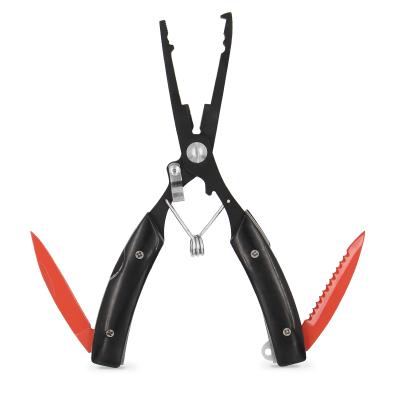 China Outdoor Activities Fishing New Style Stainless Steel Hand Crimper Pliers For Fishing Line Heavy Duty Slit Ring Fishing Cutter Scissor Knife Scaler Pliers for sale