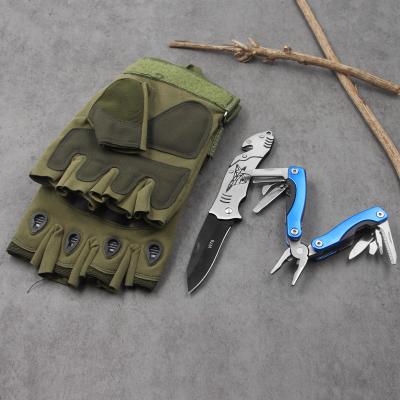 China Mini Multitool Folding Pliers Portable Non-variable One Crimp Cable Cutter All Steel Folding Knife Buck Knife Outdoor Training Tactical for sale